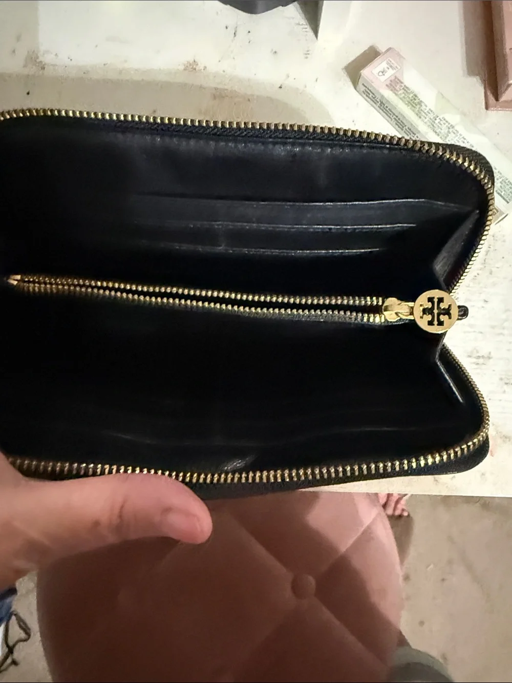 🤩 Tory Burch Black Carson Zip Continental Wallet 🤩